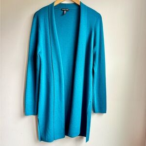 Eileen Fisher Teal Cardigan Size M
